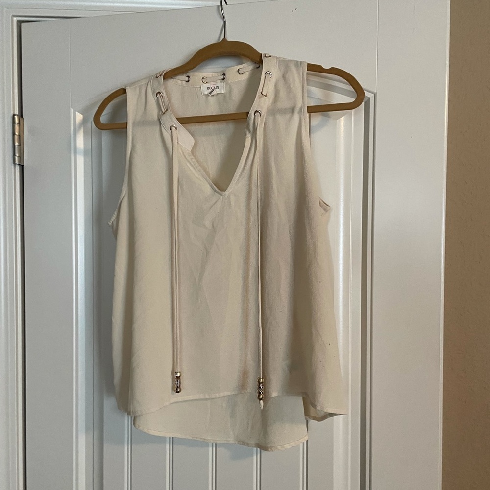 Cream blouse